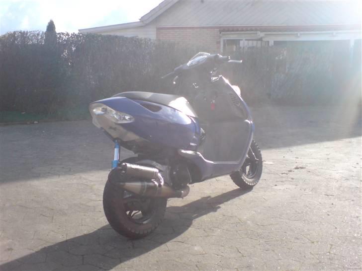 Aprilia sonic tilsalg - Poleret hebo røvplade med blåt gitter i :P billede 9