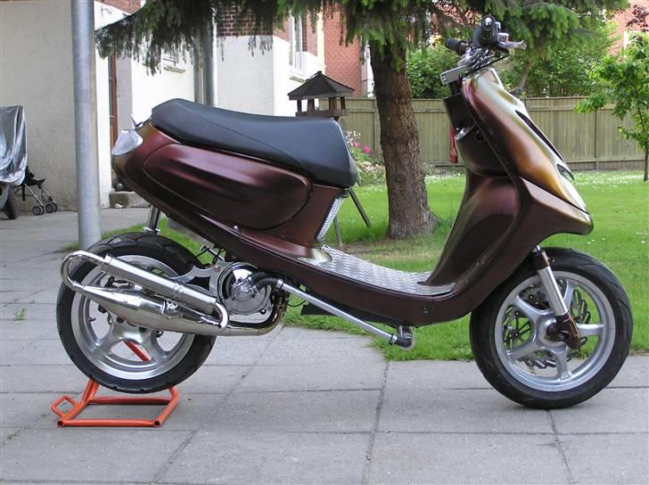 Yamaha a space karry.. ombygget  - MIN GAMLE SCOOTER...... som jeg har bygget og solgt for 18000 til brian.. billede 12