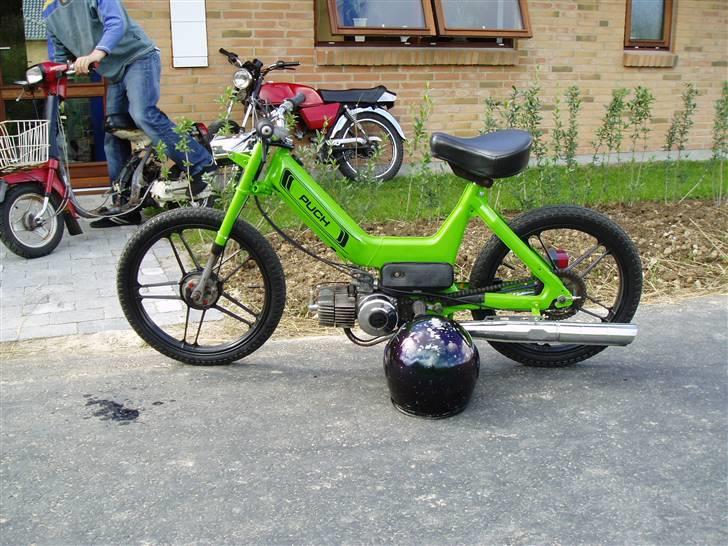 Puch Maxi K - mig og nogle venner på vores veteran racere :D hehe billede 3