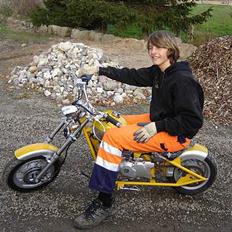MiniBike mini chopper tilbage:D