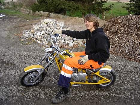 MiniBike mini chopper tilbage:D billede 1