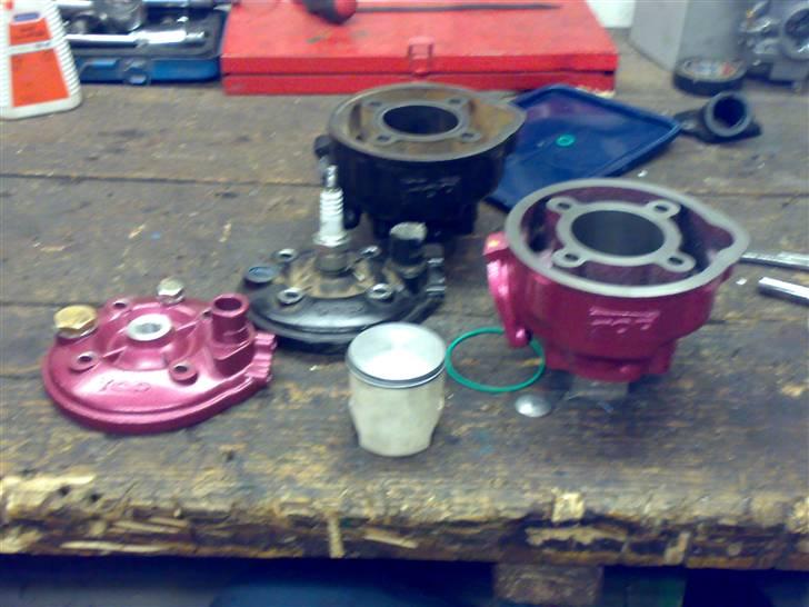 Yamaha jog lc byttet med stalker - mit nye tp due+ og mit gamle trophy. billede 10