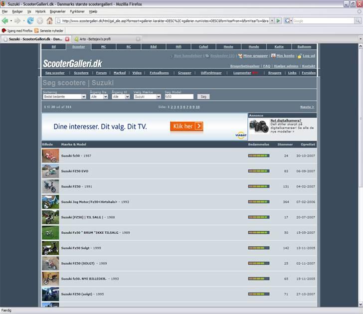 Suzuki fz50 ' SOLGT! - bedst bedømte fz50 på scootergalleri :D billede 7