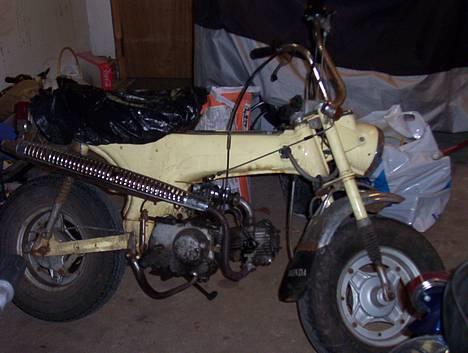 Honda Dax Budweiser - ja, her er så som daxen så ud da jeg købte den billede 4