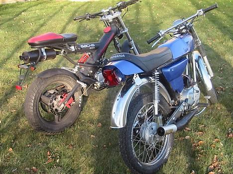 Yamaha 4gear solgt - Det er min madass der er bag ved med 110 ccm motor billede 2