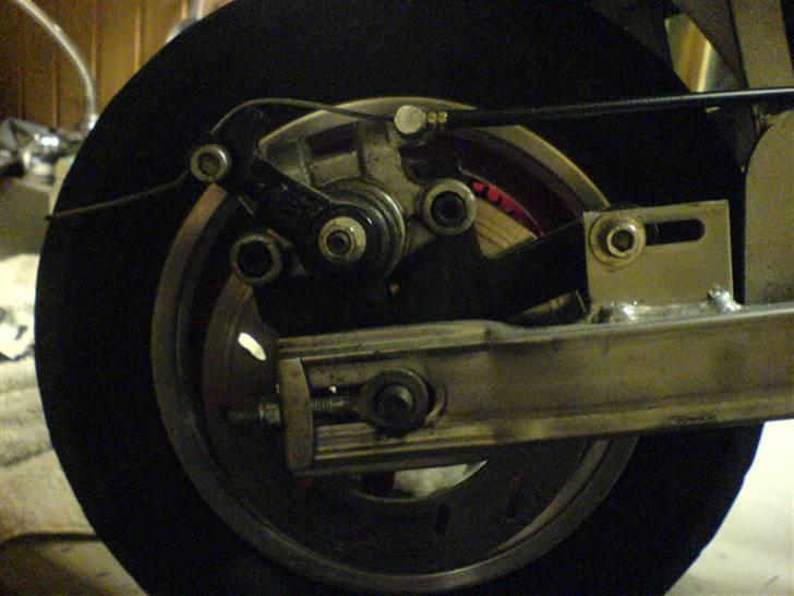 MiniBike Pocketbike [SOLGT] - baghjul med skivebremser osv d: billede 14