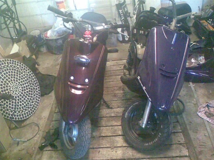 Yamaha Jog Evo - <-- udyret... ---> skønheden når den er færdig :P billede 2