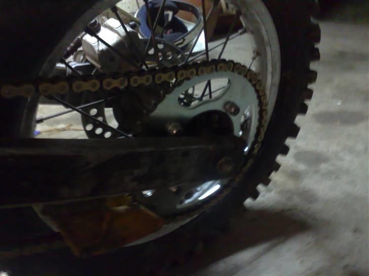 Kawasaki kx 80 lav solgt - guld kæde og nyt tandhjul. billede 5
