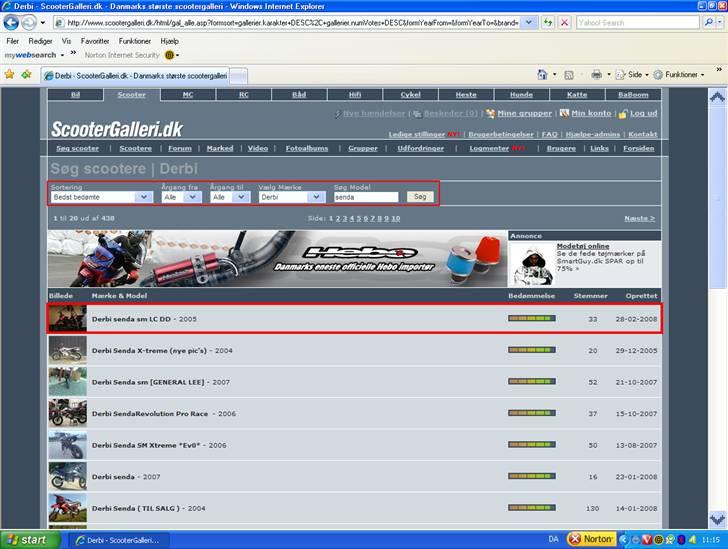 Derbi senda sm LC DD SOLGT billede 10