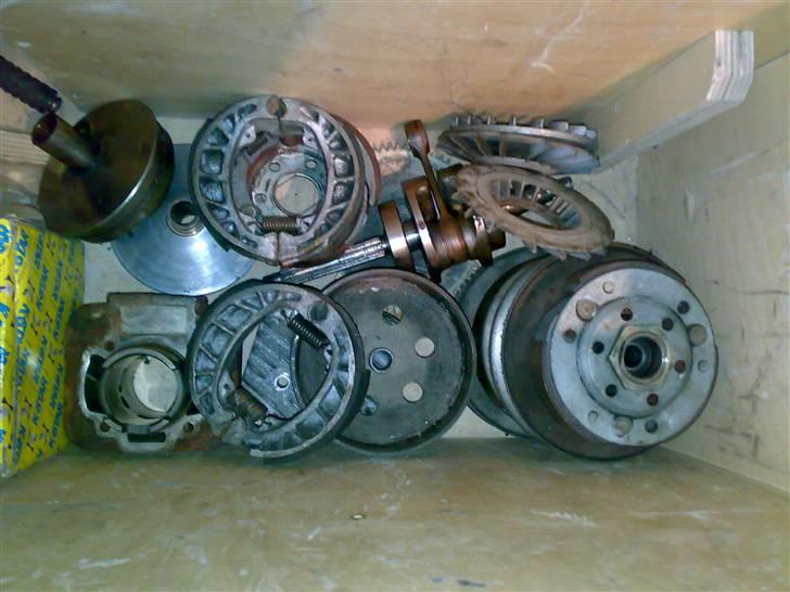 Piaggio Old Zip byttet til typhoo - Blandet dele . Krumtap, cyll, kobling, vario osv .  billede 11