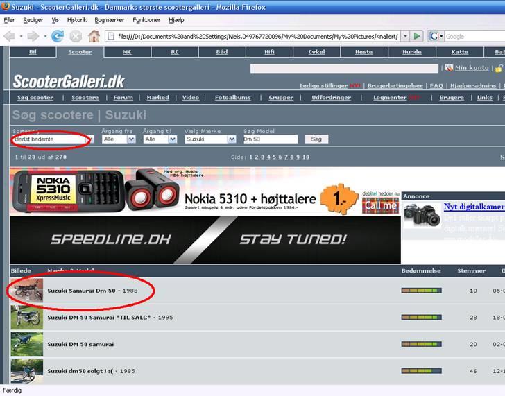 Suzuki DM 50 Samurai - Samurai´en indtager 1. pladsen!!! billede 11