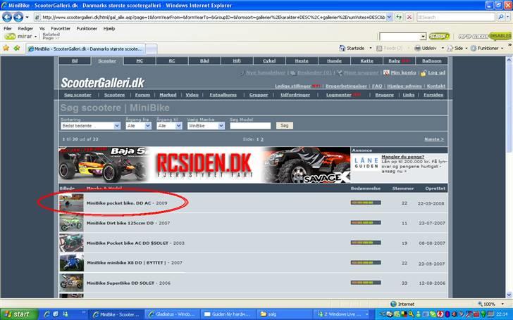 MiniBike pocket bike.  DD AC - lållå best bedømte ac Pocketbike billede 6