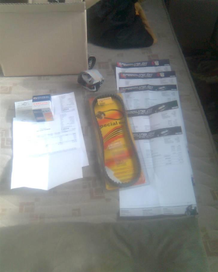 Gilera Stalker ac solgt  - Malossi spicel belt rem og polini låse ringe og kvateringer fra speedline og kgi til lidt over 6 killo billede 5