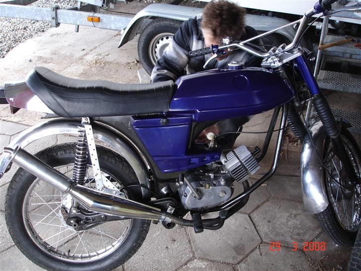 Puch Monza 3 Gear Solgt 5 Kg. - sådan ser den ud efter vi var færdige.:D billede 1