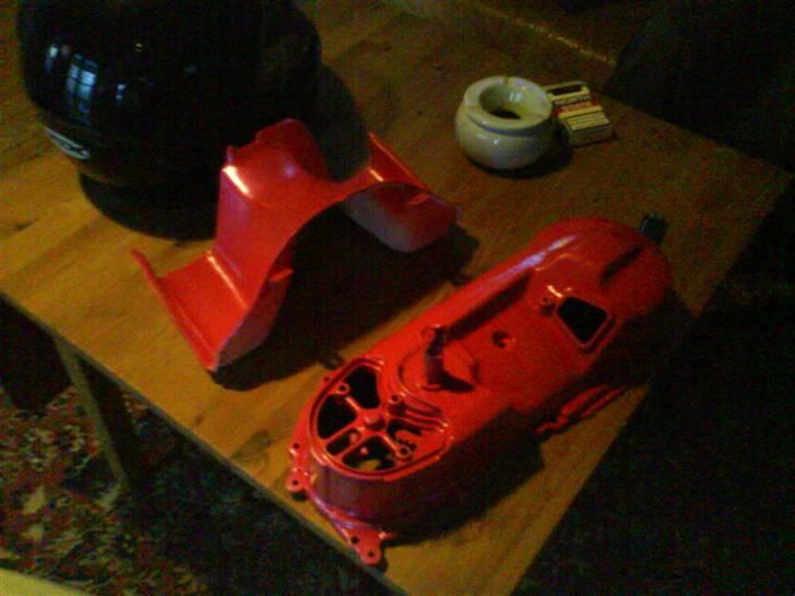 Yamaha Jog LC Solgt i dele - Perlemor rødt variodæksel billede 3