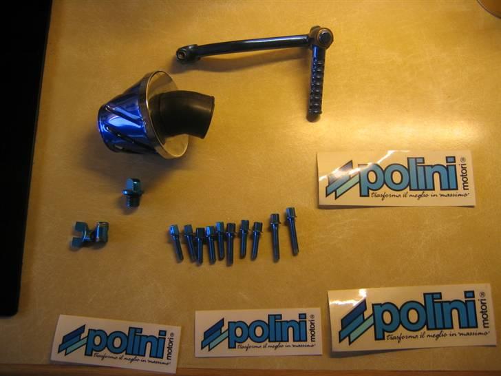 PGO Comet [Solgt] - helix luftfilter, blå skruer, kickstarterarm, bremseskrue og olieprop billede 15