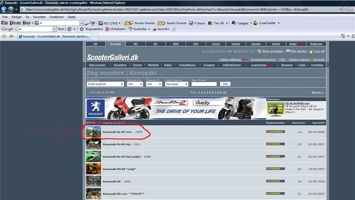 Kawasaki kx 80 ccm. (SOLGT) billede 17