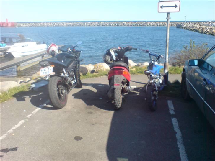 MiniBike crosser 125ccm  solgt - fed yamaha R6 og lasses stalker og min fede crosser på køge strand  billede 10