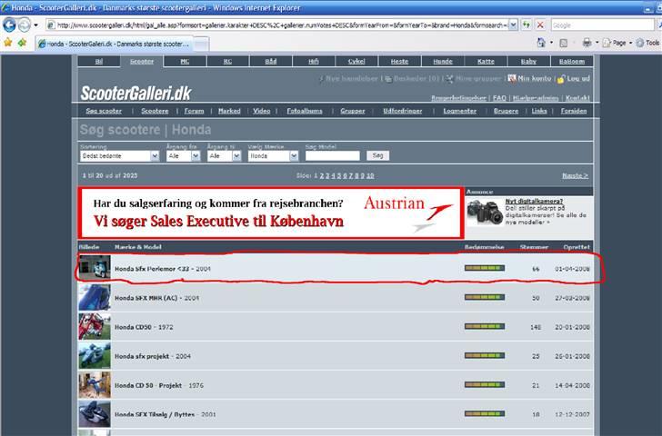 Honda Sfx Perlemor <33 byttet billede 18
