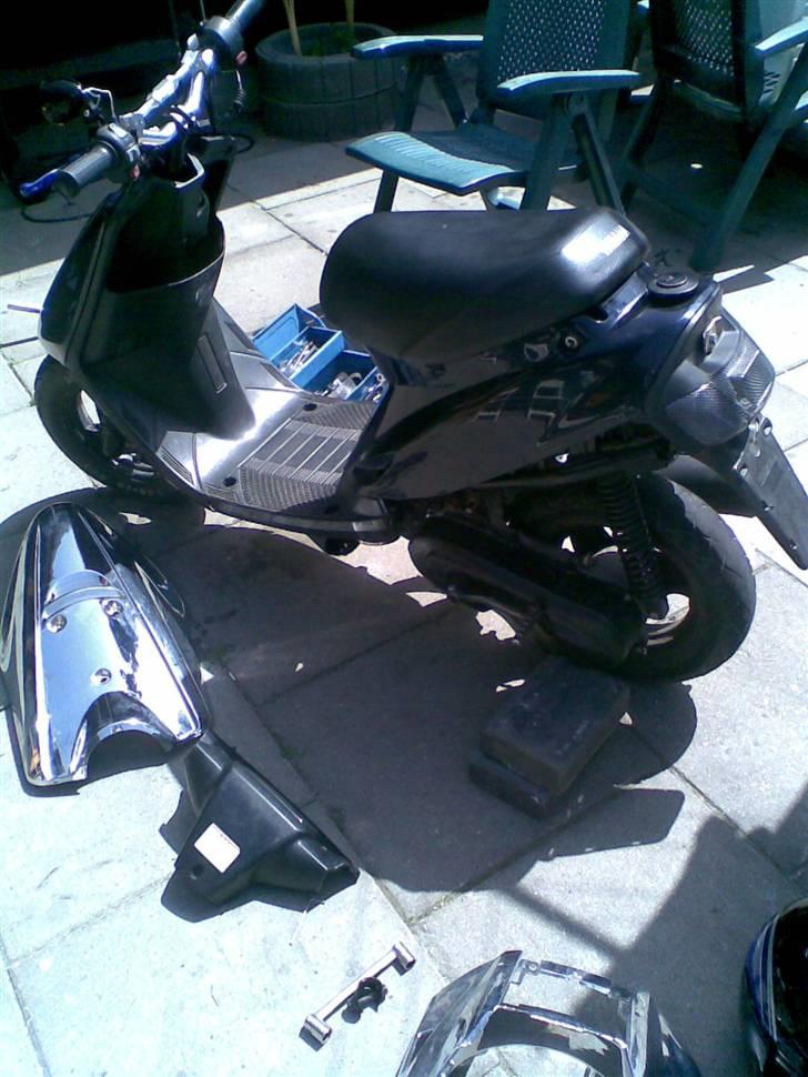 Yamaha jog byttet til pmx -  inden  jeg satte chrome skjolde på  billede 7