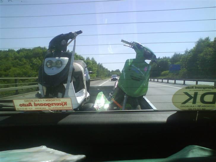 Yamaha jog byttet til-bws jogR - min og michaels scooter. self min den grønne <33 billede 2