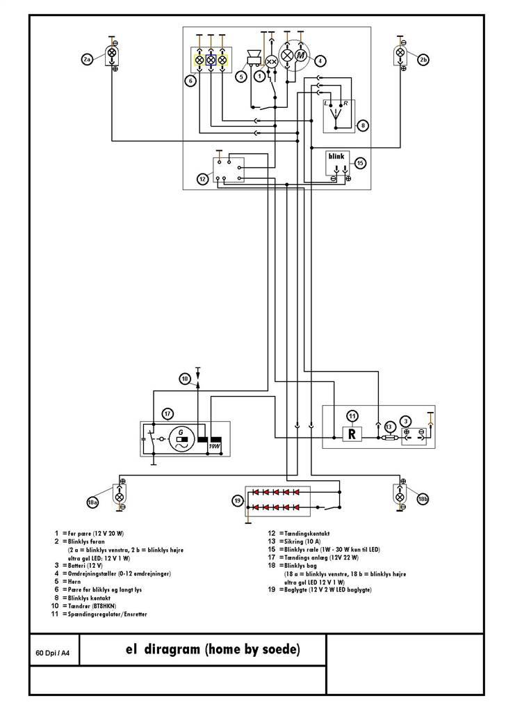 Kreidler Elektronik RMC SOLGT - mit el diragram "har selv lavet det hele" billede 12