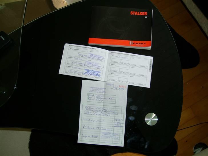 Gilera Stalker Solgt;( - Alle papir, garanti papir, og købspapir, og en gilera stalke bog. billede 9