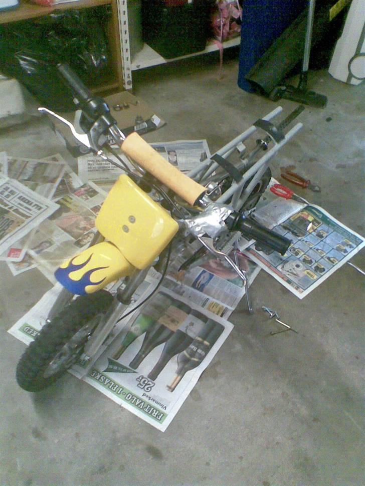 MiniBike mini crosser 49cc solgt - FØR billede 5