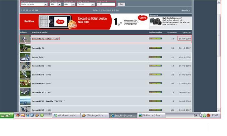Suzuki fz 50 "sofus" - ved ikk om i kan se det, men sofus der er nr 1 under bedst bedømte fz,er billede 8