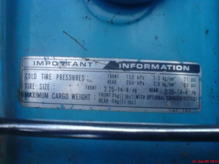 Honda Express <3(Solgt) - Originalt Mærke ! = original lak! billede 12