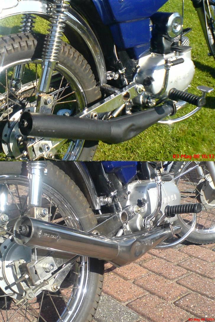 Yamaha FS 1 - 4 Gear - Før og efter billede af min Proma udstødning. (3/8) billede 9