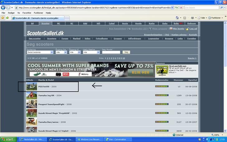 PGO hot50  - bedst bedømte scooter på hele sg! :D billede 8