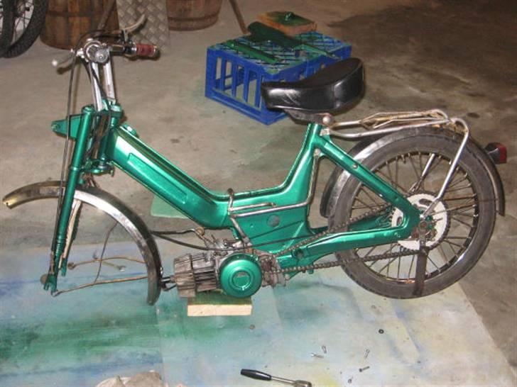 Puch maxi byttet til easyrider - efter en gang maling det pøntede på den billede 11