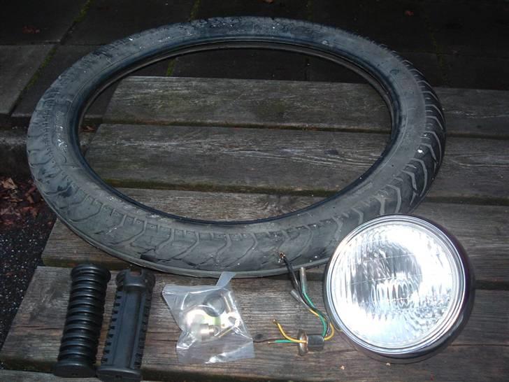 Yamaha Fs1 4 gear solgt - et ekstra dæk og så forlygten og håndtagene og det billede 15