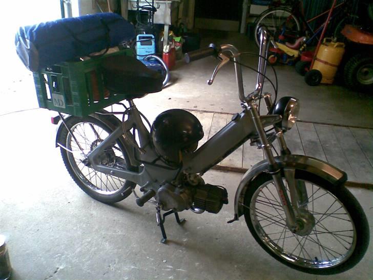 Puch Maxi K - Sommer 2008. Næsten klar til at tage på tur. Mangler bare tasken på tanken. billede 4