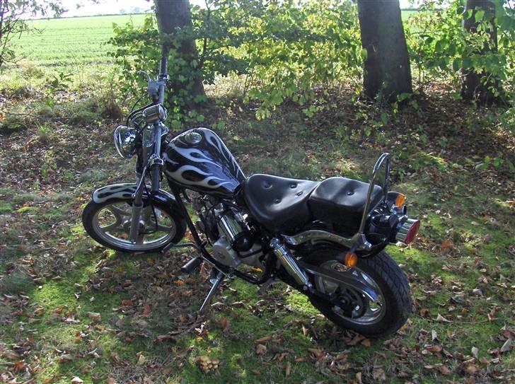 Kinroad Chopper - solgt - Ny styr - den skal lige bøjes en lille smule, og så skal den males .. billede 9