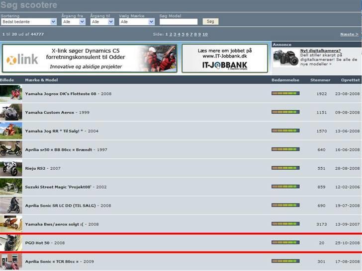 PGO Hot 50 (stjålet) - nr. 9 bedst bedømte af alle scootere billede 17
