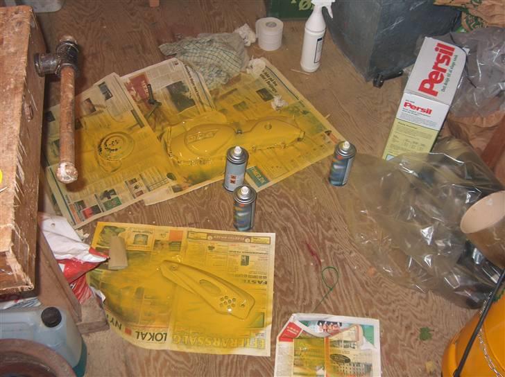 PGO Hot 50 Batman  stjålet - varioskjoldet er ved at blive slebet ned så den kan blive blanpoleret billede 6