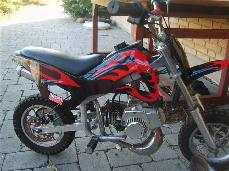 MiniBike 49cc børnecrosser -BYTTET billede 9