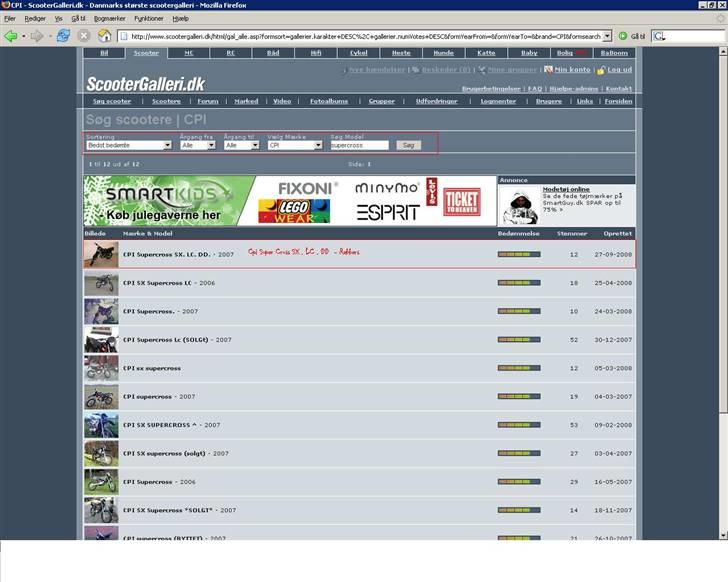 CPI Supercross SX. LC.Byttet! billede 20