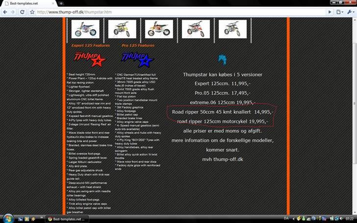 MiniBike  ThumpstarRoadRipper sol  - så hold jeres kæft fattig røve billede 14