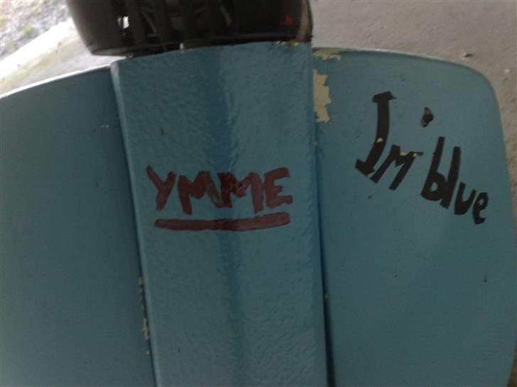 Yamaha passola byttet  - teksten på front skjoldet :) " i´m blue " og "ymme" billede 9