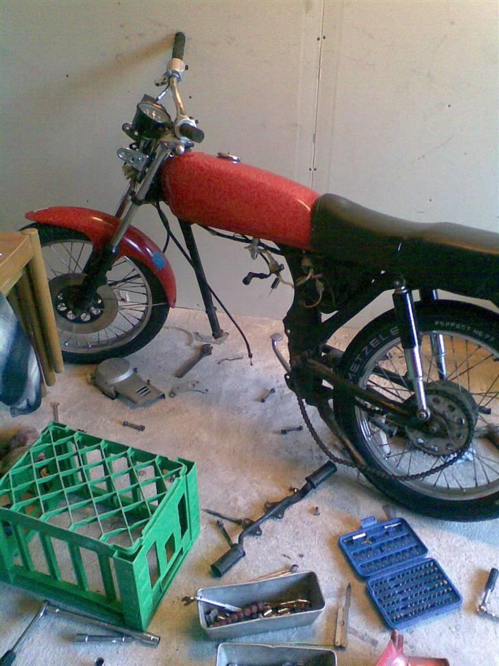 Honda cb50j bytted til 4 gear billede 9