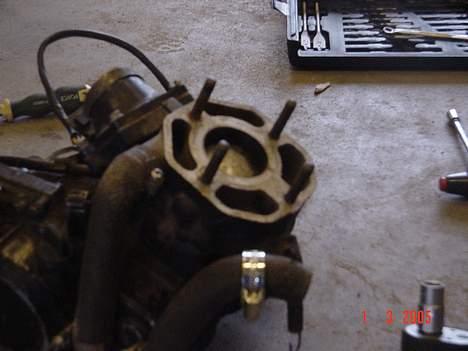 Kawasaki kx80 høj   BYTTET til 4g - her er LC motoren som har sat sig godt fast  billede 6