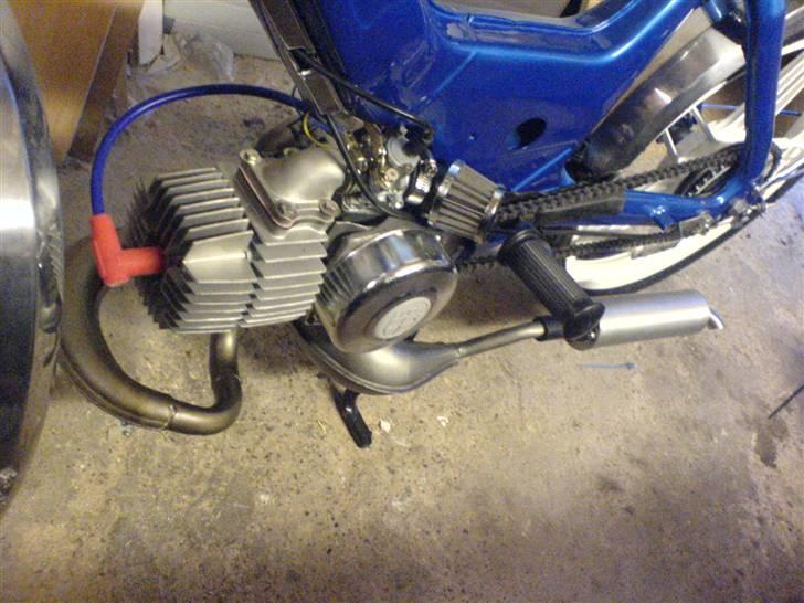 Puch maxi k - mit nye udstødning.. lige prøve monteret.. billede 12