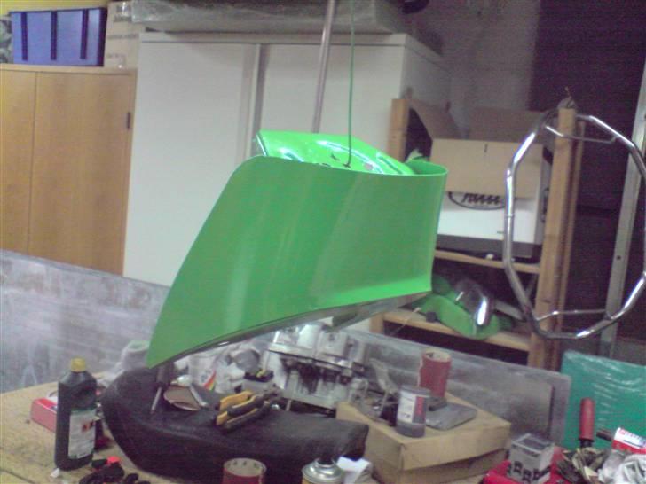 Yamaha fs1 4 gear dx (projekt) - det går da fremad. det bliver jo endnu en kawagrøn satan.! billede 15