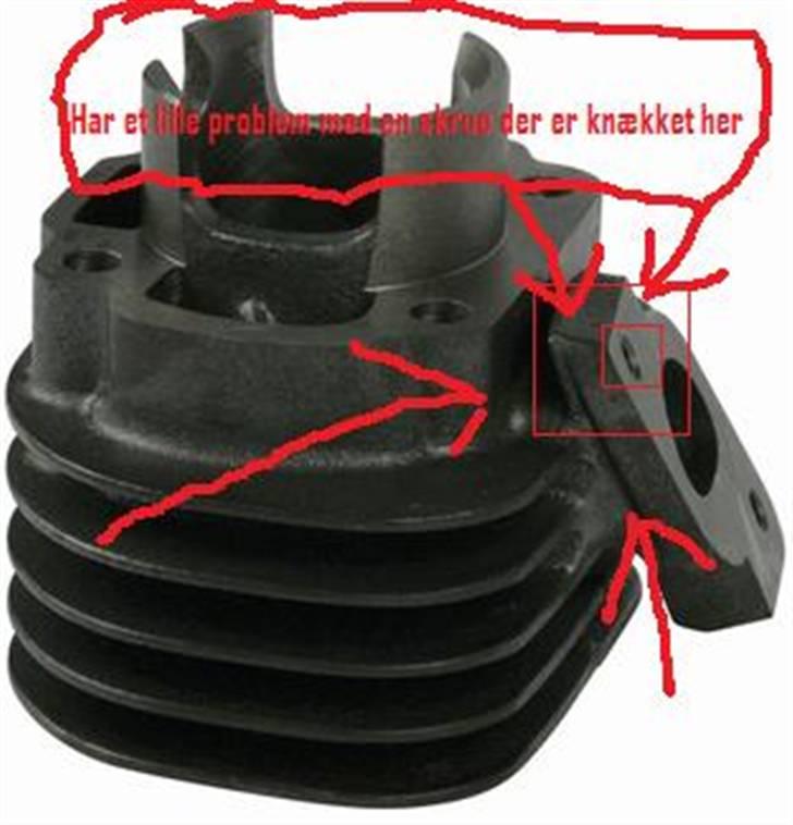 Kreidler -SOLGT Easy rider - Heej lidt hjælp her -1!!! har en knækket skrue i Cylindern !!! HJÆLP hvor dan skal jeg få den ud ?? billede 15