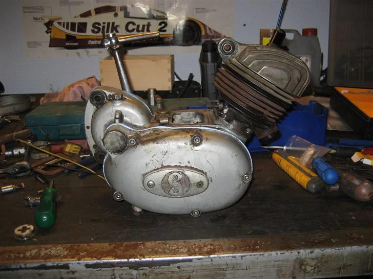 Monark compagt - motor samlet med nye pakninger og renoveret cyl. billede 6