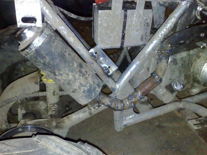 MiniBike 110cc ATV (solgt) - i gang med at lave udstødning billede 8