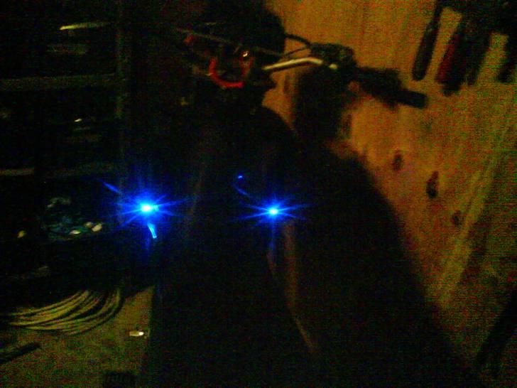 Yamaha DT-50 MX Solgt - her kan i se hvordan dioderne lyser.. billede 8